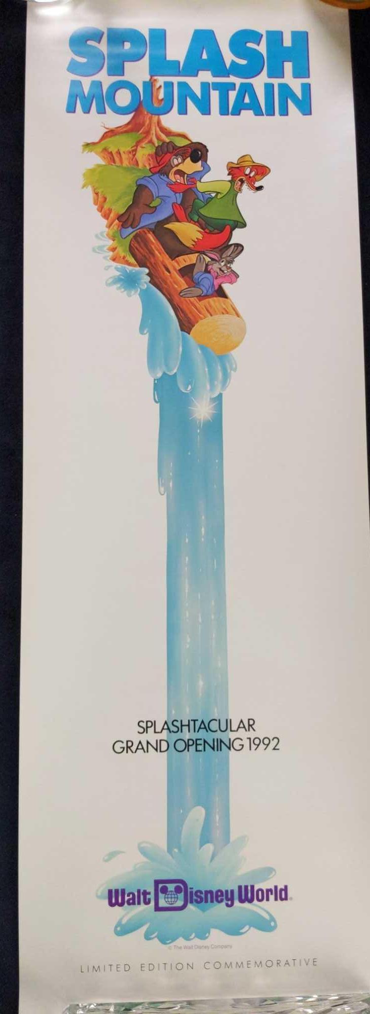 Disney World Vintage Splash Mountain Mini Poster A (1 of 3)