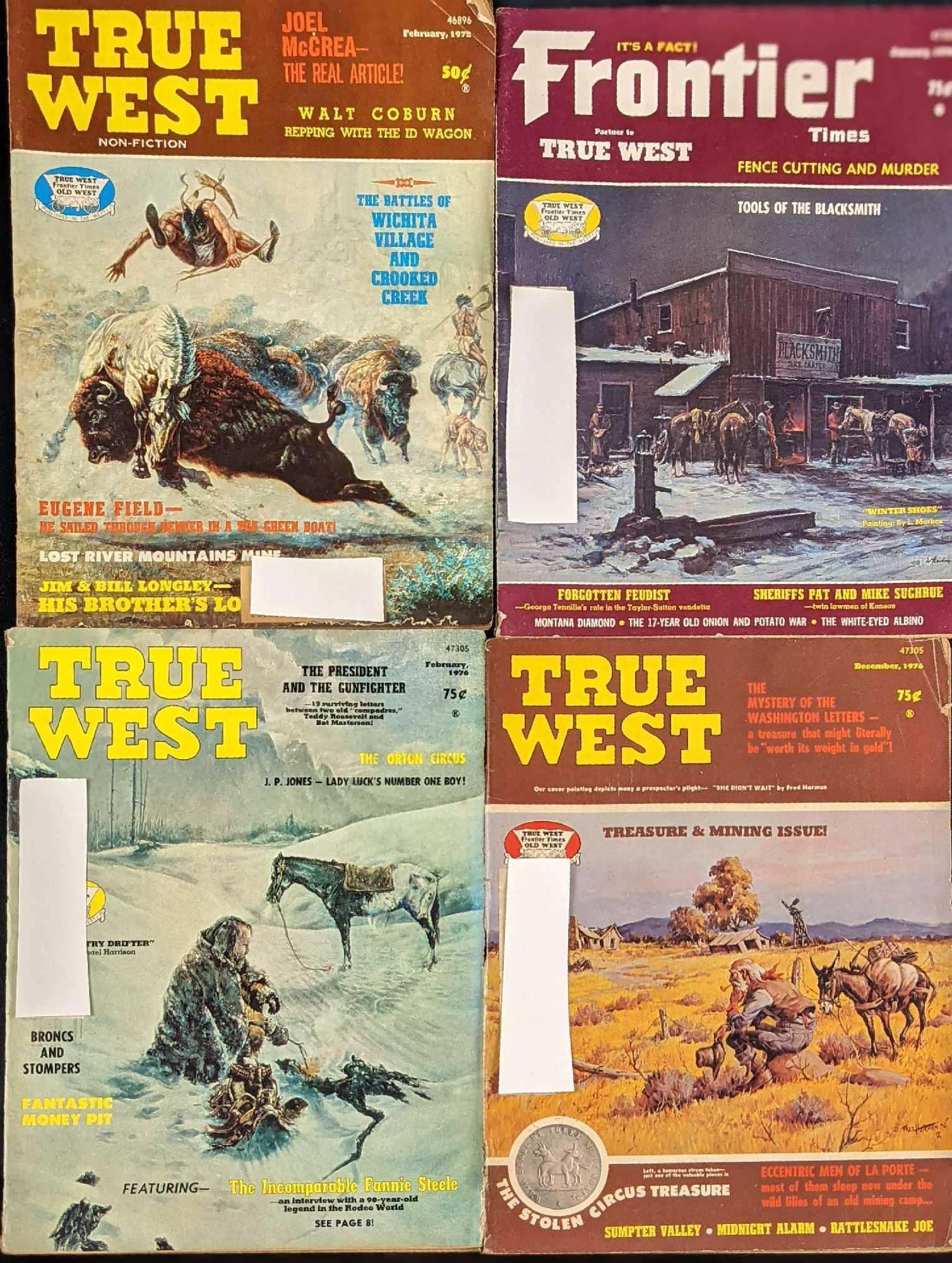 Four Vintage True West & Frontier Times Magazines (1 of 11)