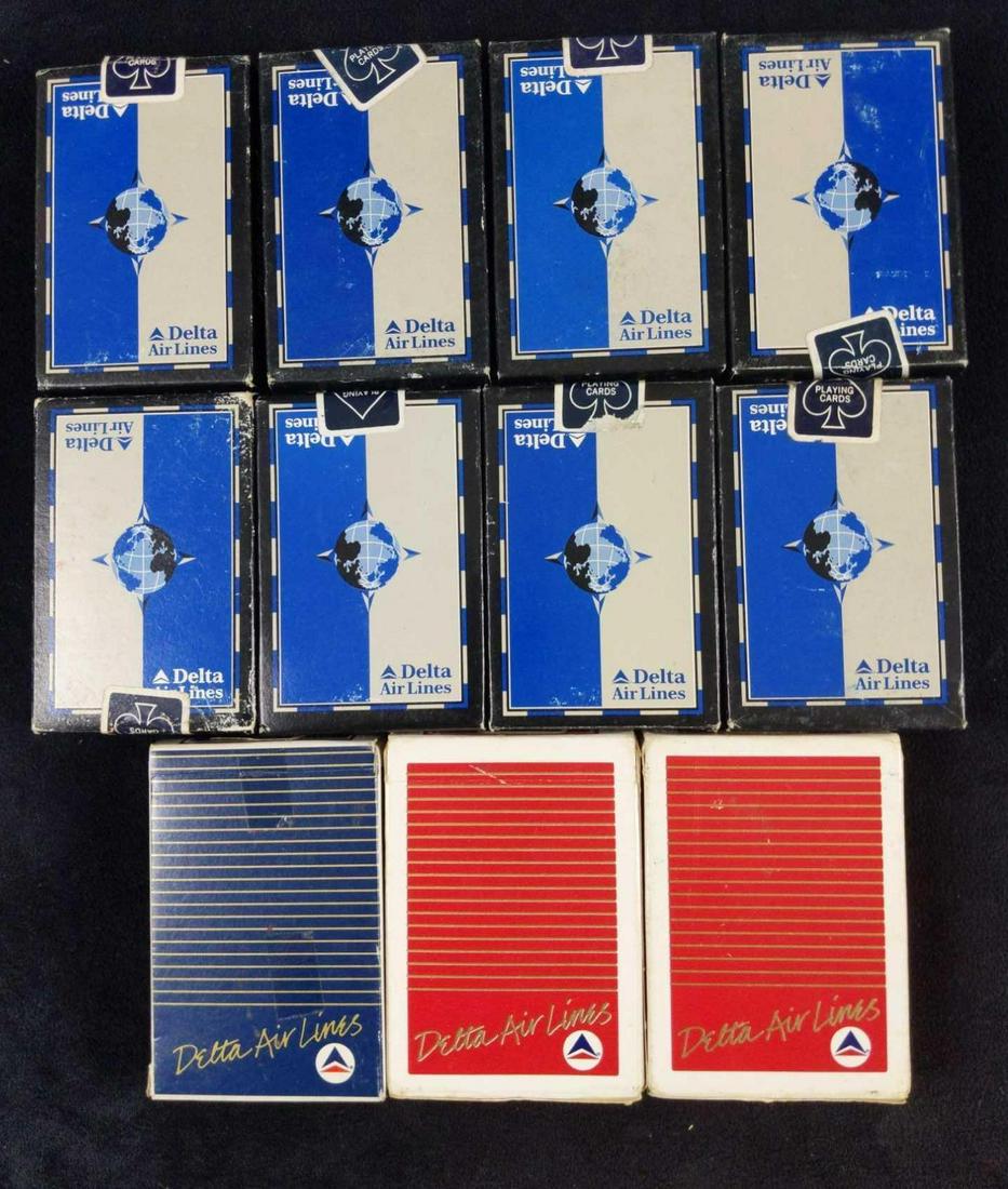 11 Vintage Delta Airlines Playing Cards (1 of 5)