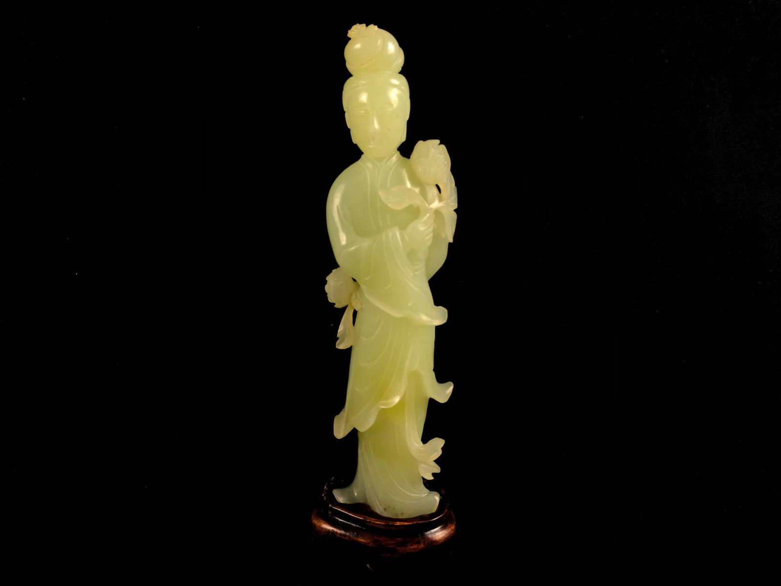 Antique Chinese Light Green Jade Hand-Carved Ancient (1 of 6)
