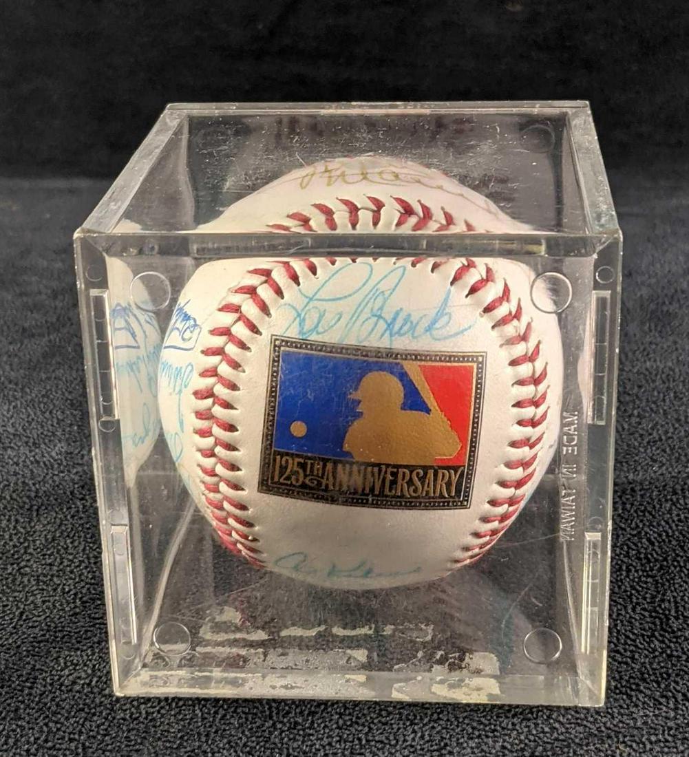 Autographed Hall Of Fame Baseball Lou Brock Brooks (1 of 12)