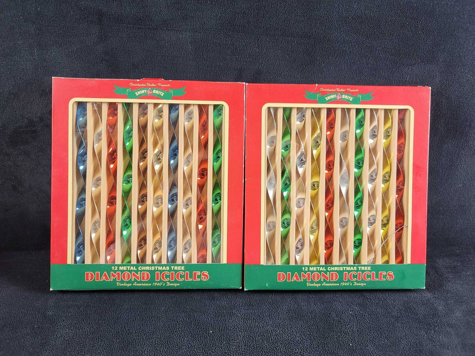 Shiny Brite Christmas Tree Ornaments Icicles A1 (1 of 5)