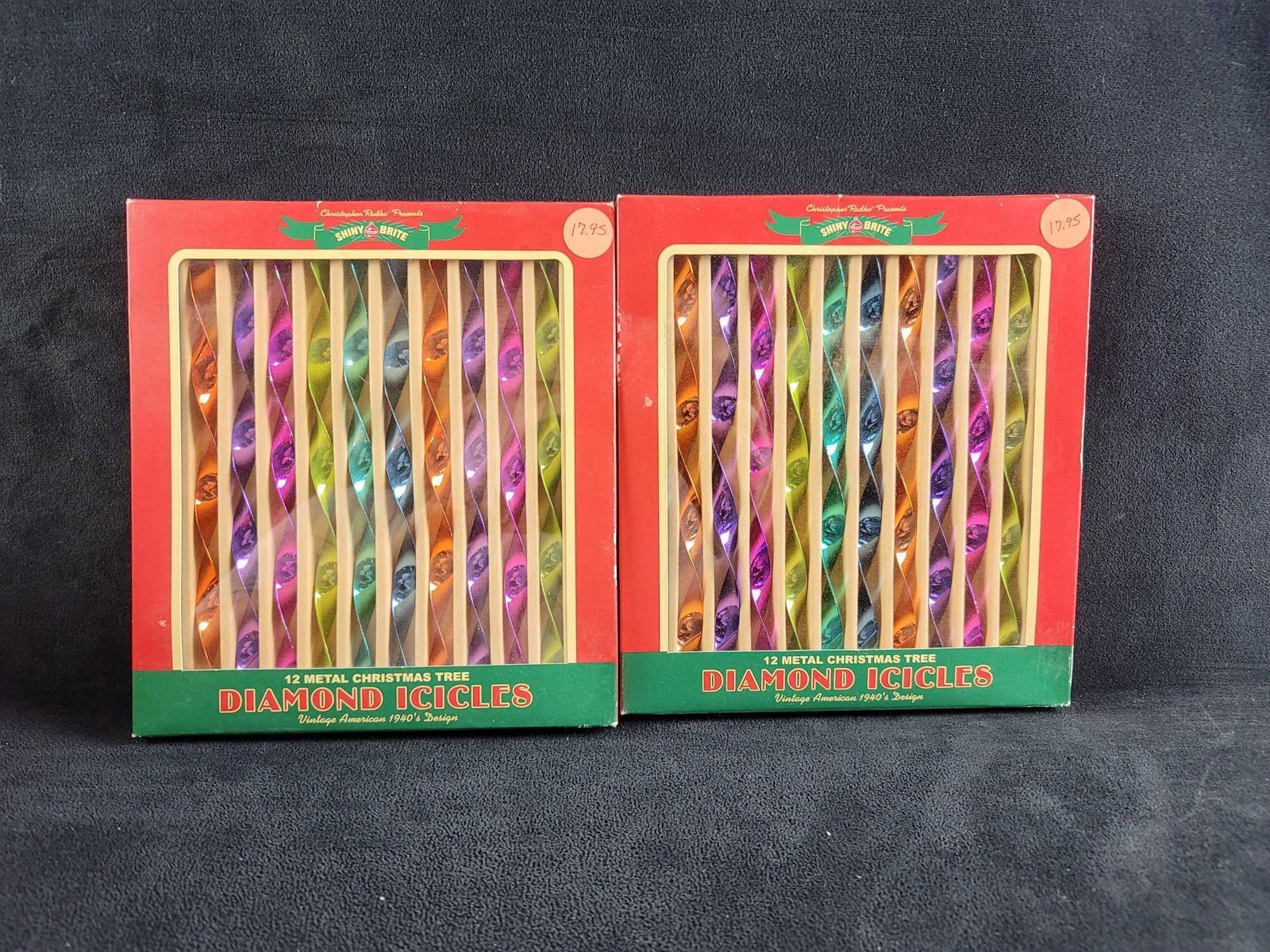 Shiny Brite Christmas Tree Ornaments Icicle A3 (1 of 5)