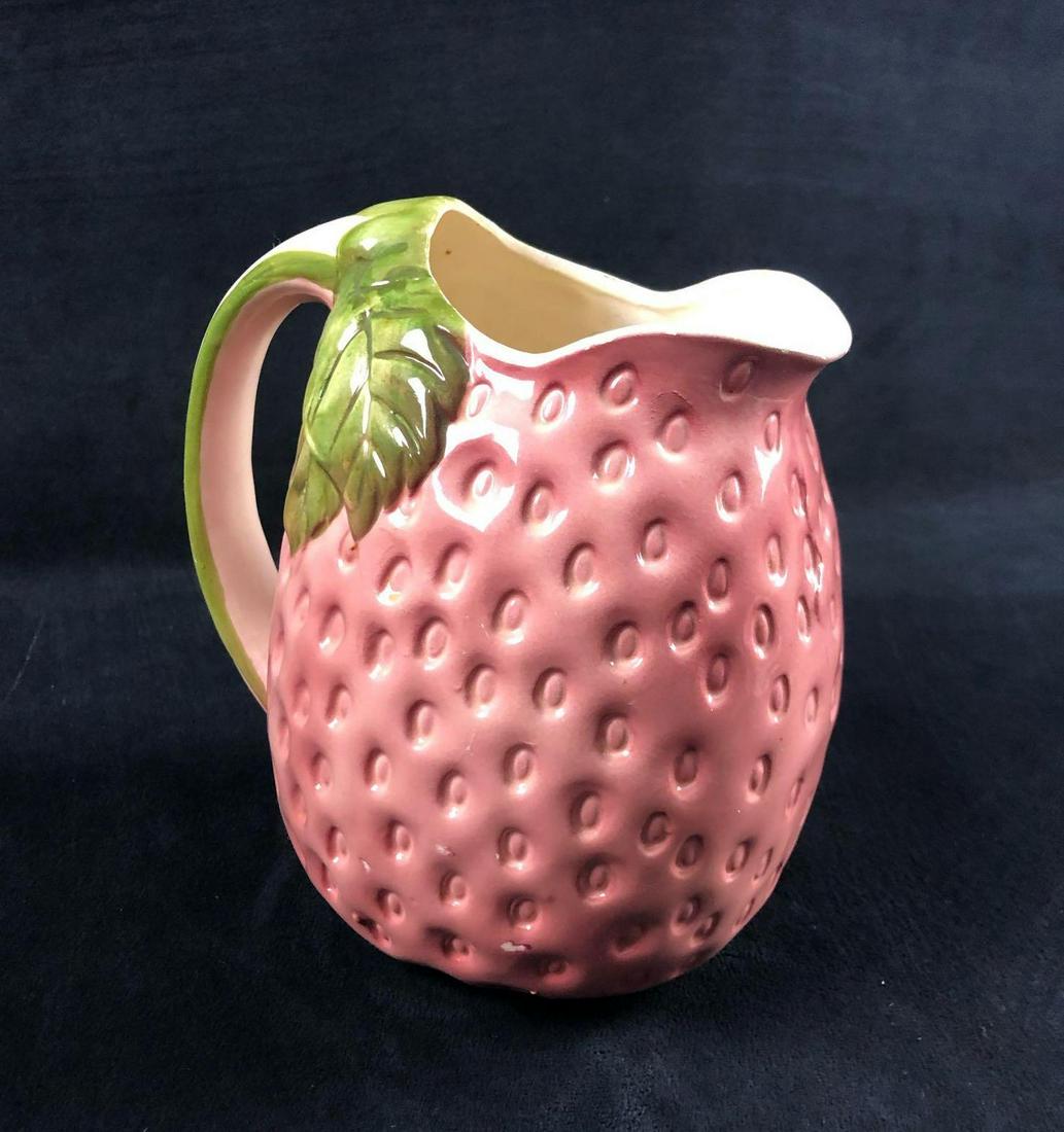 Strawberry Ceramic Pitcher Home Decor Decorative (1 of 10)