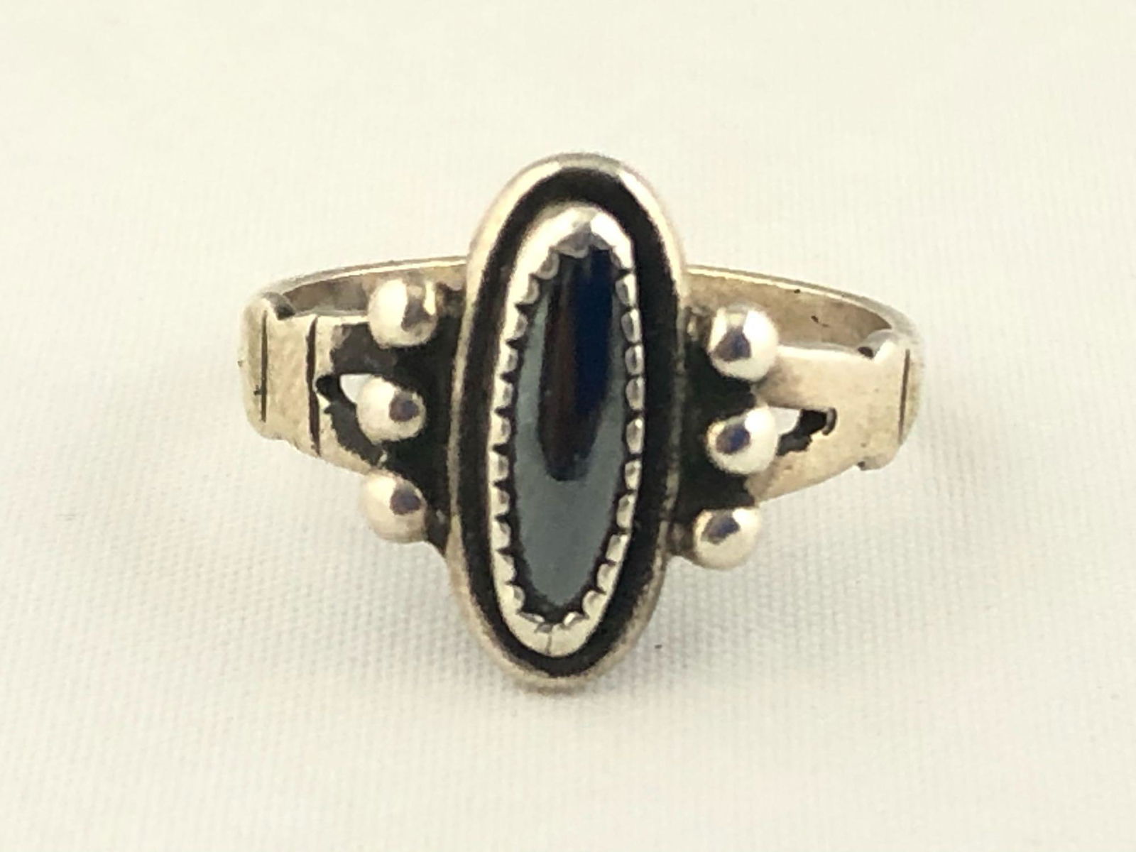 Vintage Sterling Silver Navajo Trading Post Hematite (1 of 12)