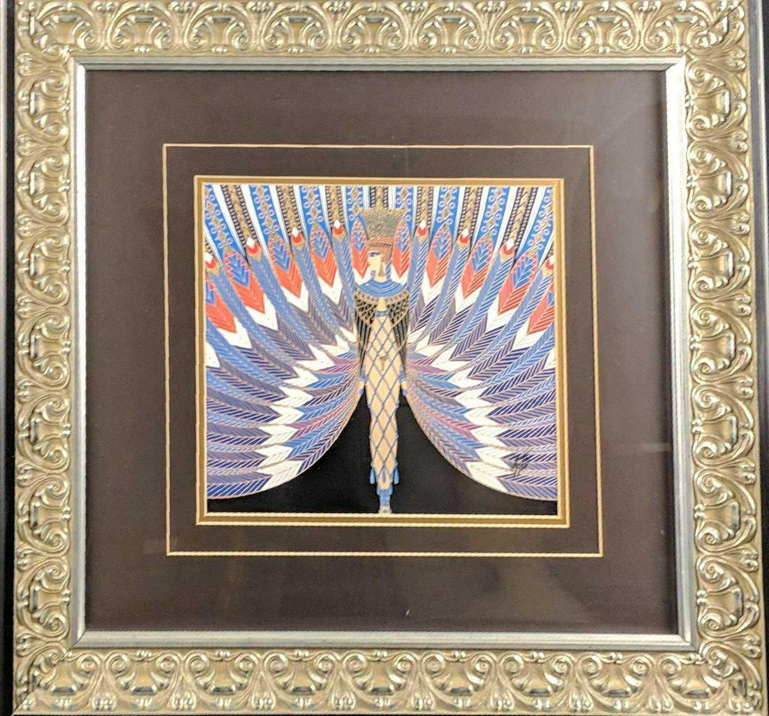 Framed Art Deco Erte The Nile Embellished Print W3 (1 of 6)
