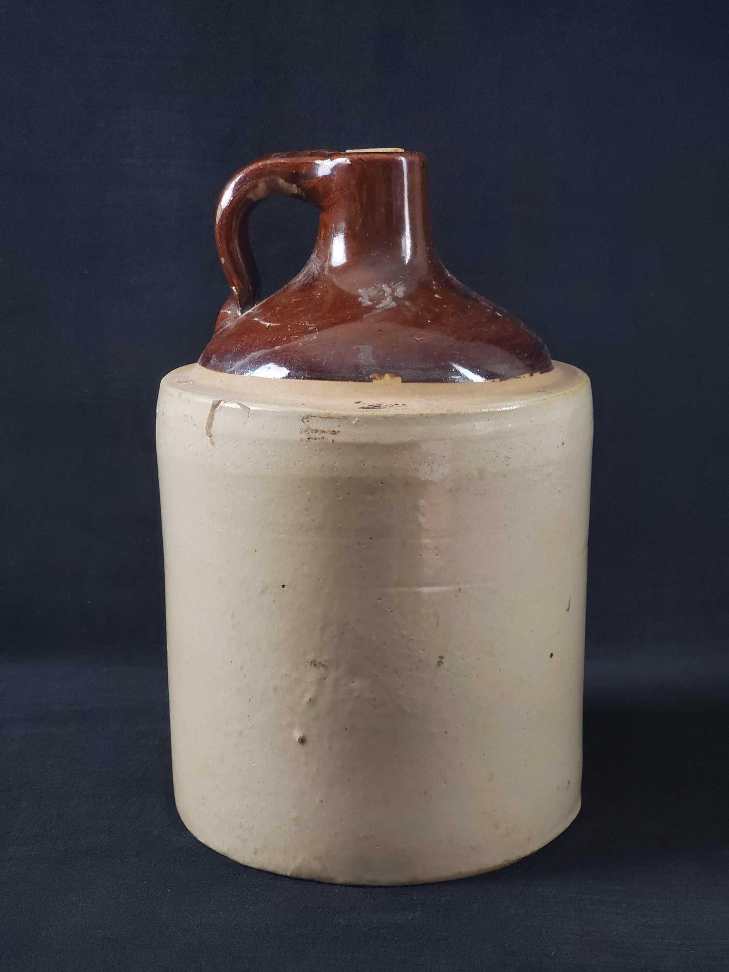 Vintage Stoneware Whiskey Jug With Cork (1 of 8)