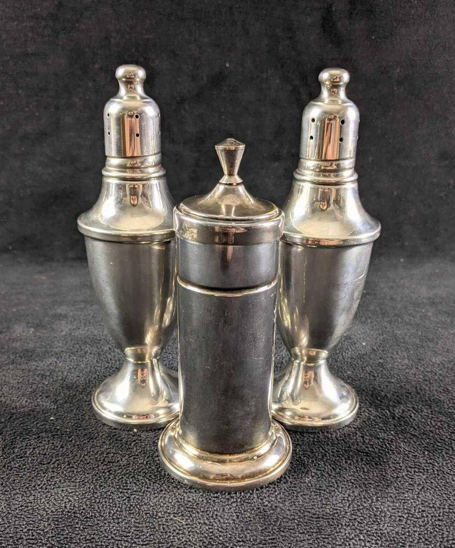 Silver Plated Salt/Pepper Shakers with Toothpick (1 of 7)