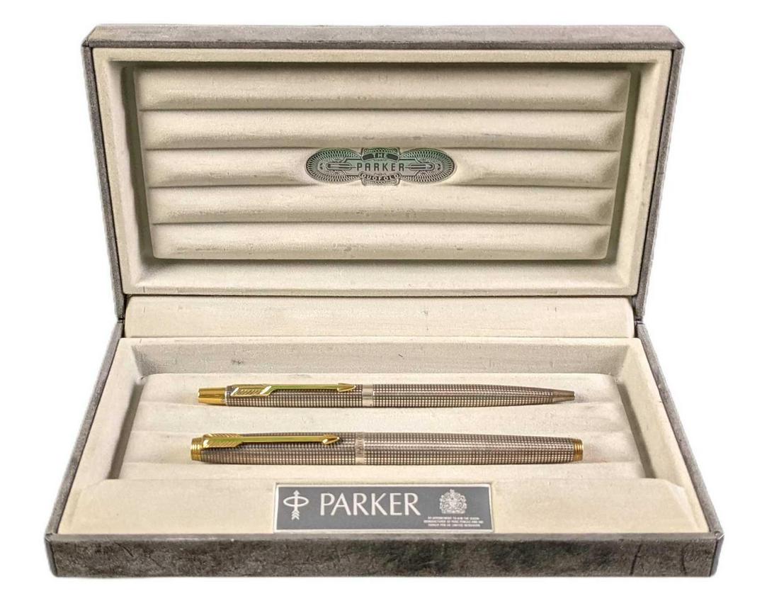 Parker Cisele Sterling Silver Fountain Ballpoint Pen (1 of 10)