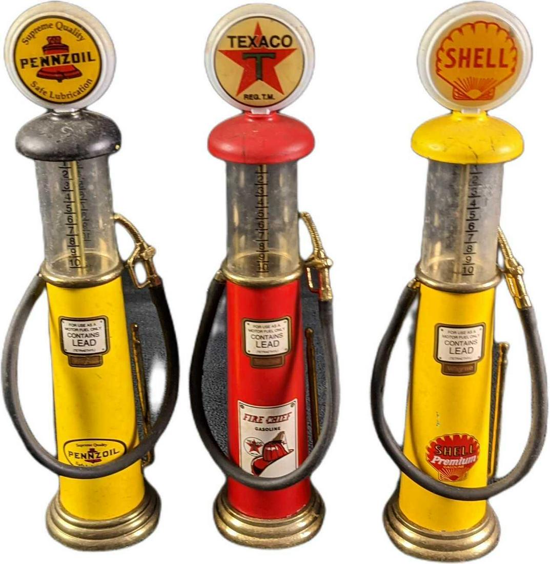3 Gearbox Limited Edition Diecast Metal Mini Gas Pumps (1 of 9)