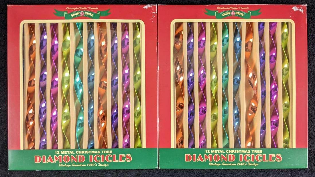 Shiny Brite Christmas Tree Ornaments Icicles A4 (1 of 4)