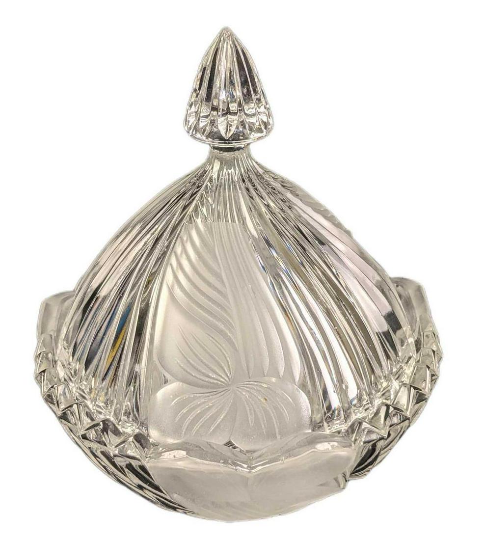 Vintage Glass Candy Dish With Lid (1 of 8)