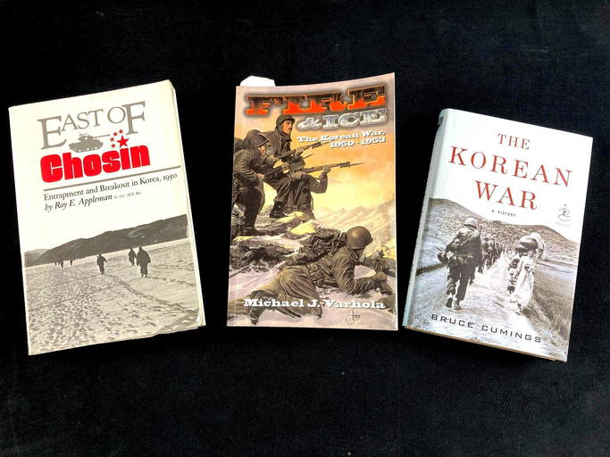 Set of (3) Books Korean War "Fire and Ice," The Korean (0030) on Oct