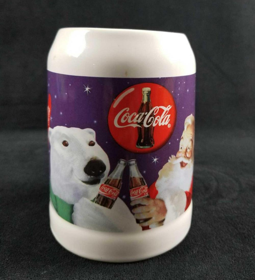 Vintage Coca Cola Santa Polar Bear Beer Mug Stein 1995 (1 of 7)