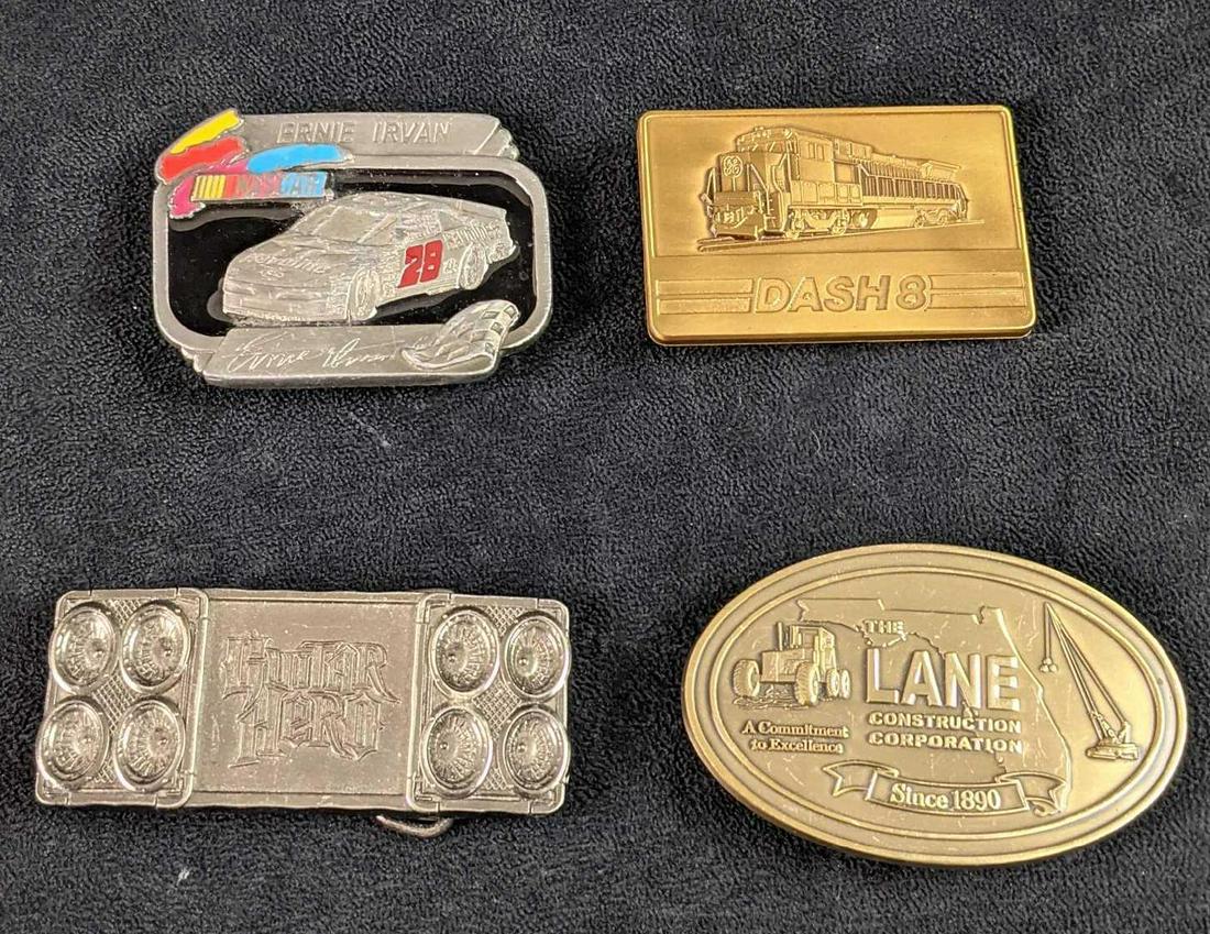 4 Nascar Guitar Hero Train And Lane Belt Buckles (1 of 6)