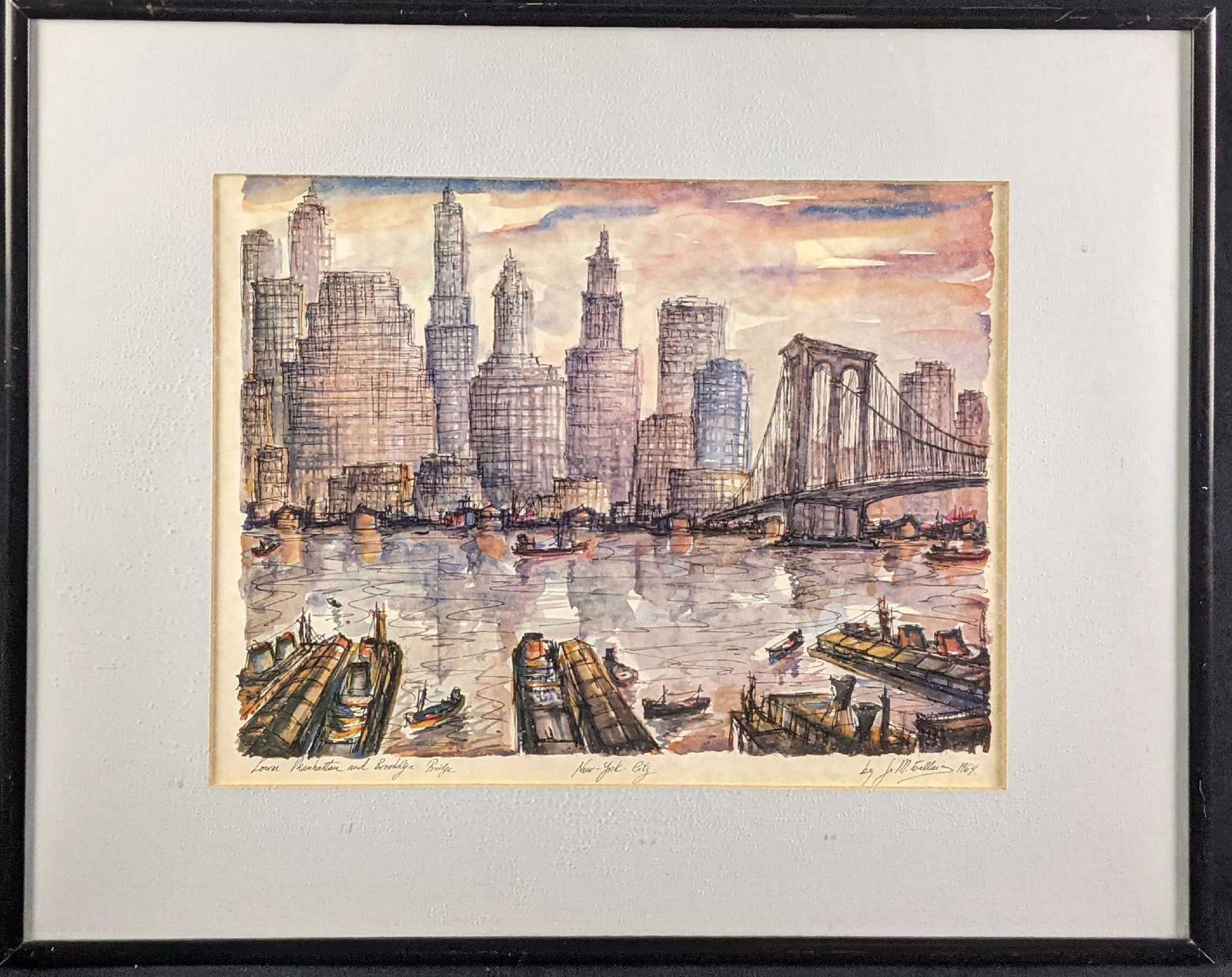 Vintage J.M. Gallais New York Lower Manhattan And (1 of 7)