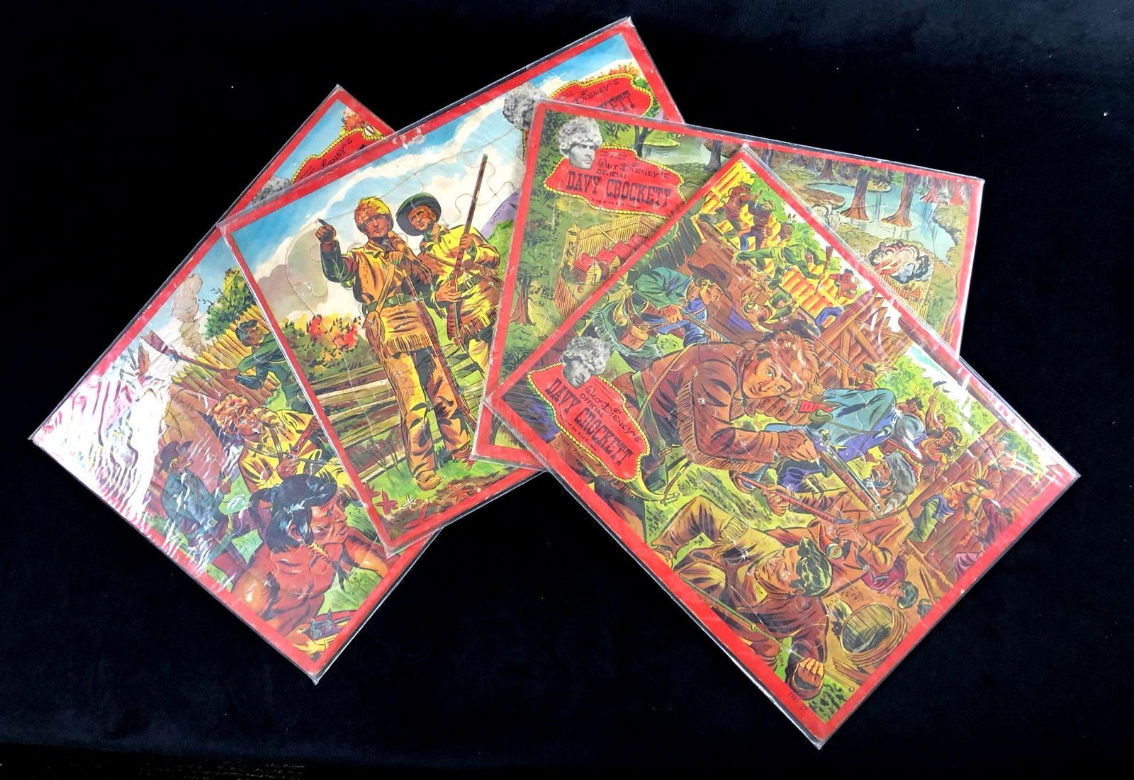 Lot Of 4 Vintage Official Walt Disney's Davy Crockett (1 of 20)