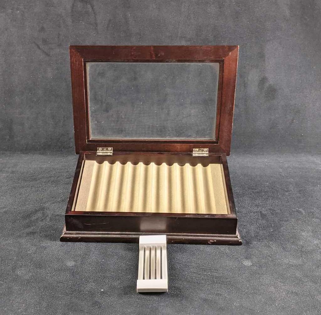 Wooden Pen Case Levenger Pen Case With Pen Refills (1 of 8)