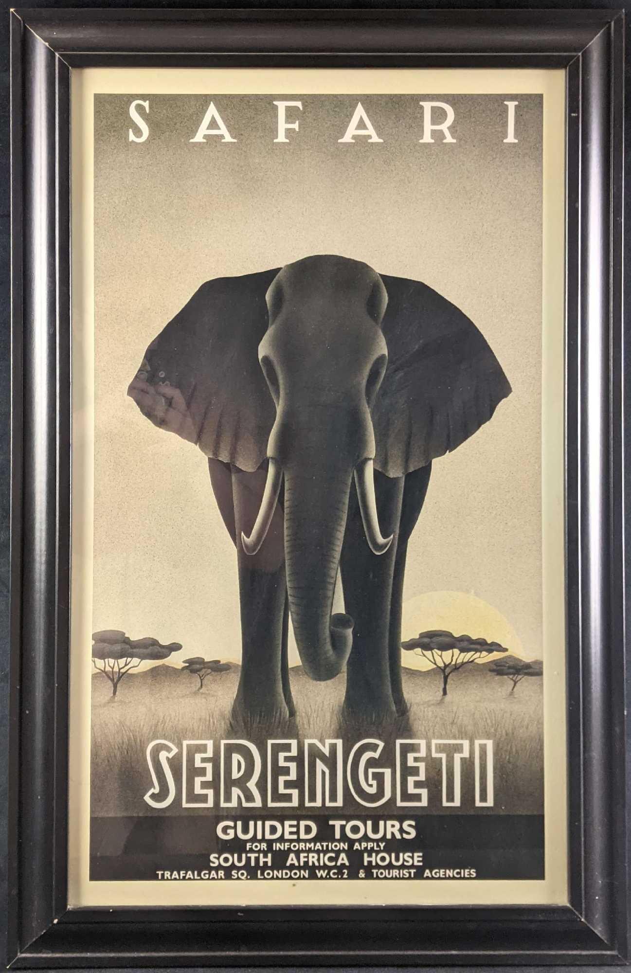 Framed Retro Style South Africa Safari Poster (1 of 6)