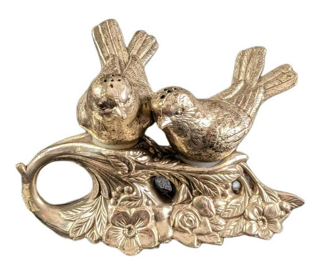 Mid Century Silver Tone Metal Birds Salt & Pepper (1 of 7)