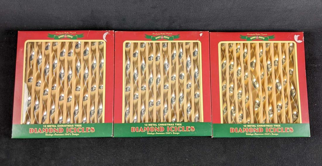 Shiny Brite Christmas Tree Ornaments Icicles B1 (1 of 5)