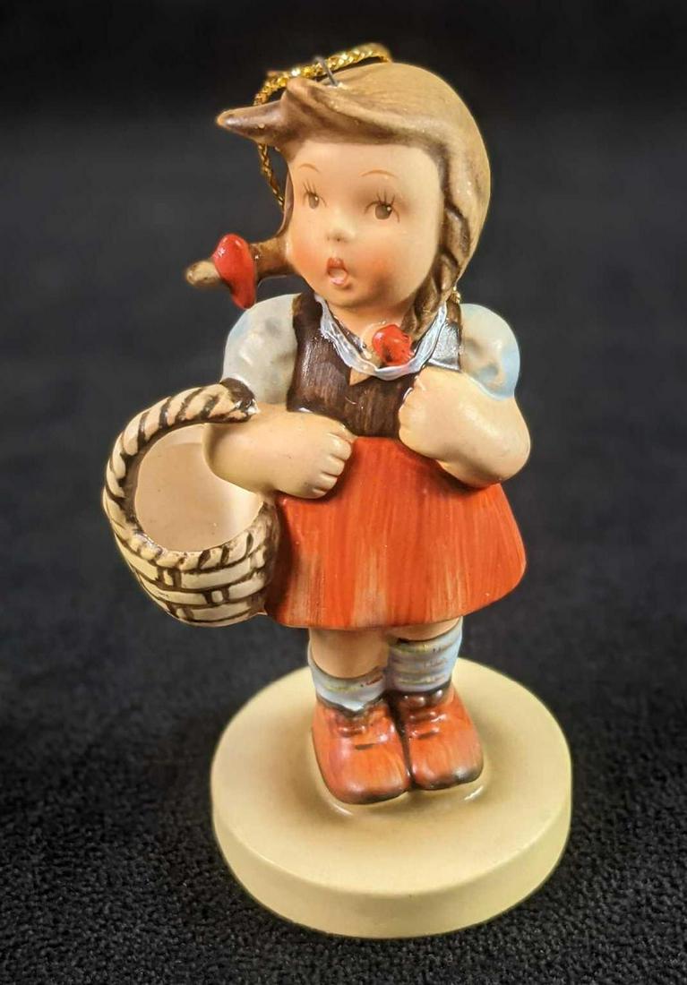 Schmid 1984 Ornament By Bertha Hummel Girl With Basket. (1 of 7)