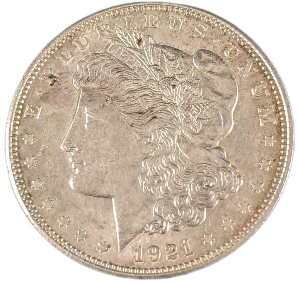 1921 US Morgan Silver Dollar (1 of 2)