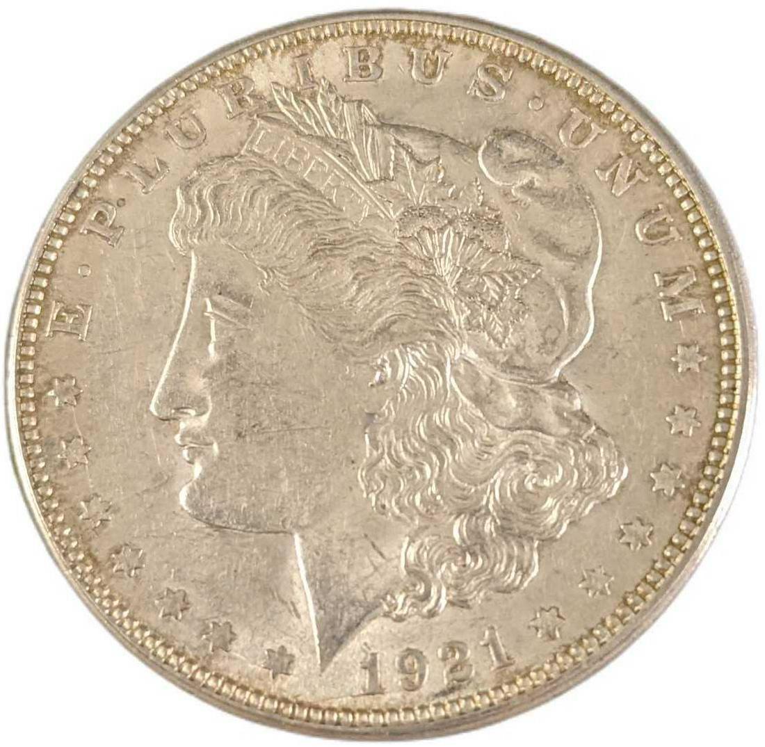 1921 US Morgan Silver Dollar (1 of 2)