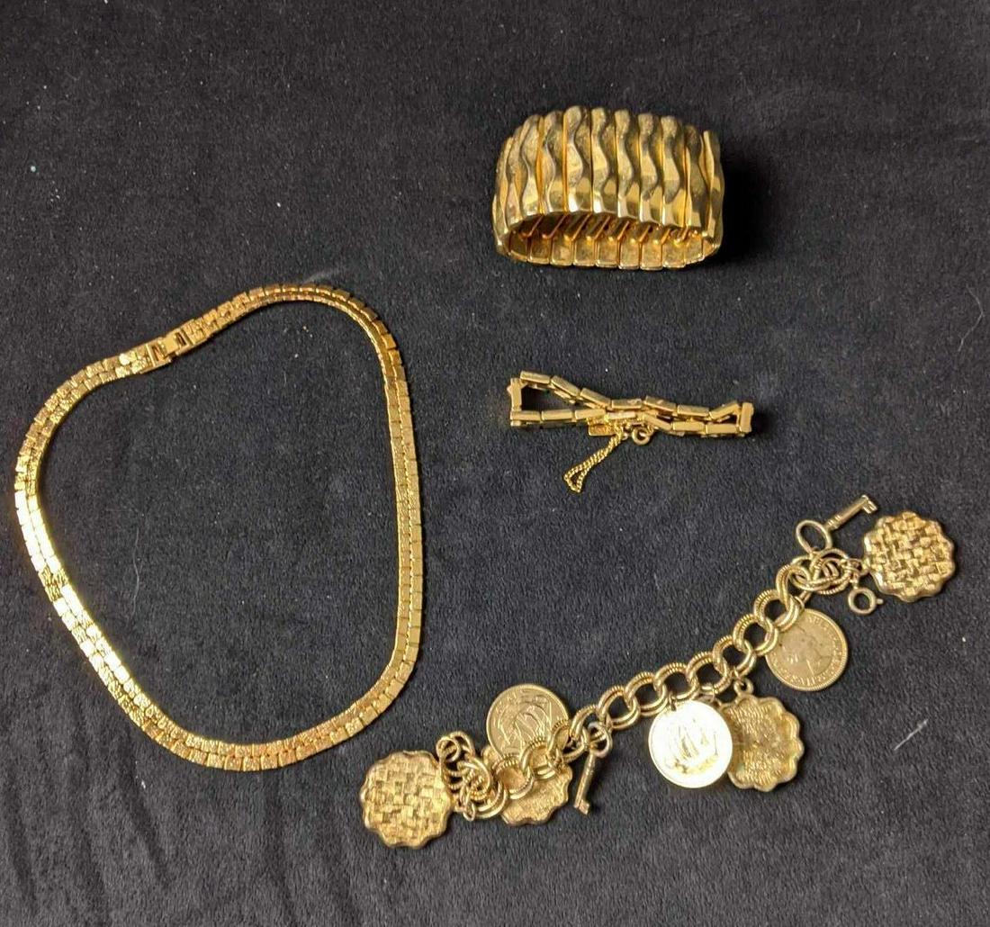 Assorted Faux Gold Jewelry