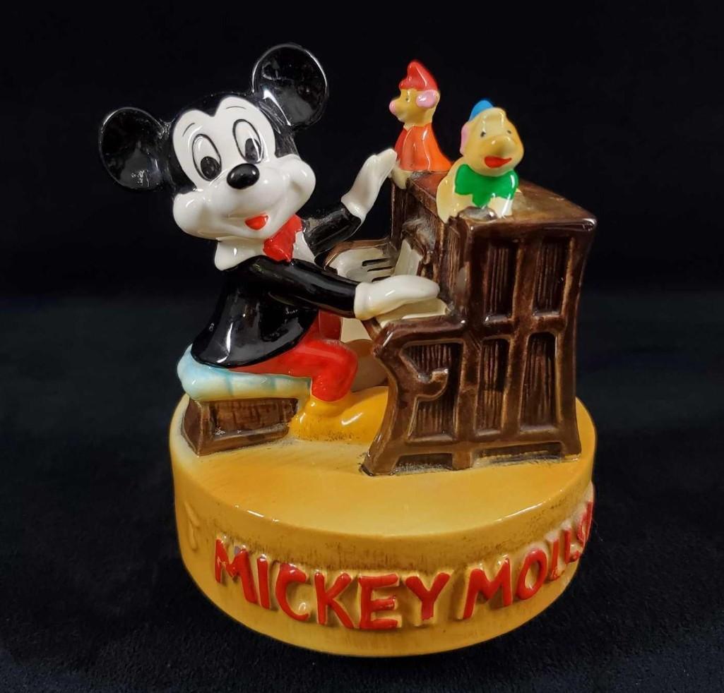 Vintage Ceramic Disney Music Box Mickey Mouse (1 of 10)