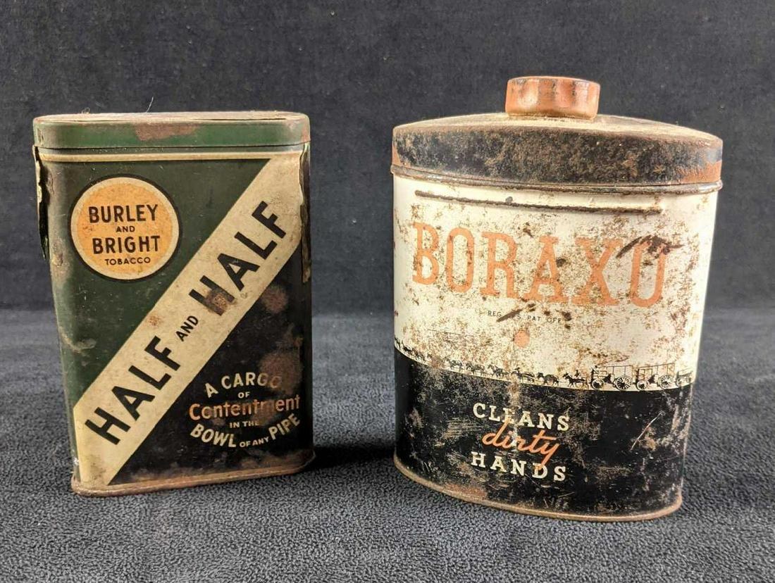 Old Tins Tobacco and Soap Cans Vintage Cans (1 of 5)