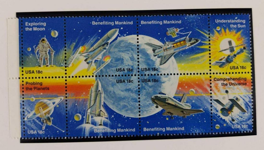 Space Achievement US Stamp Sheet W Book 1981 NASA (1 of 6)