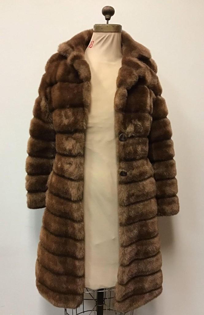 Faux Fur Coat Jacket Moda International Brown (1 of 10)