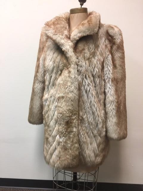 Wool Fur Mid Length Coat (1 of 11)