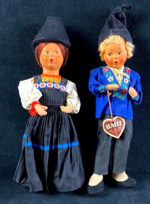 Two Austrian-Made Vintage Baitz Dolls (1 of 3)