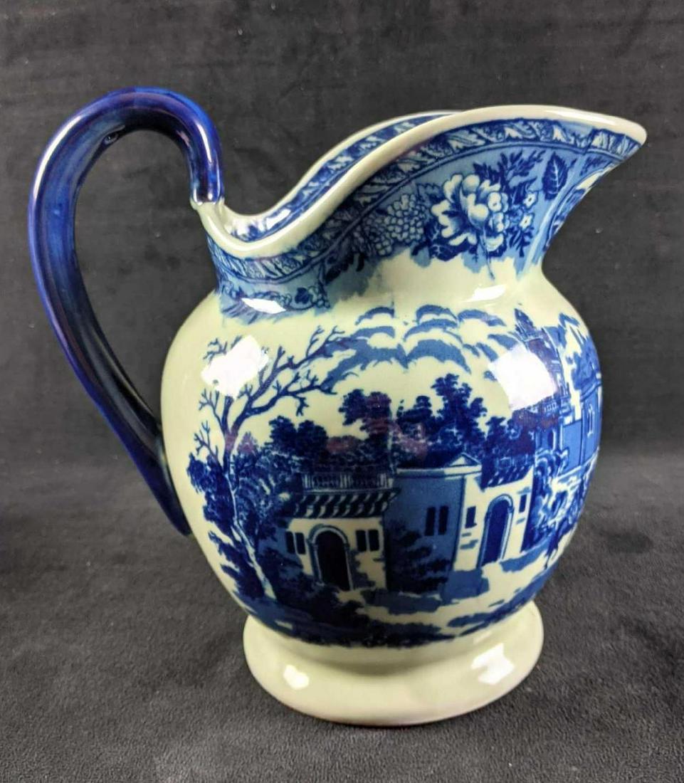 China Pitcher Ironstone China Blue & White Pitcher (1 of 10)
