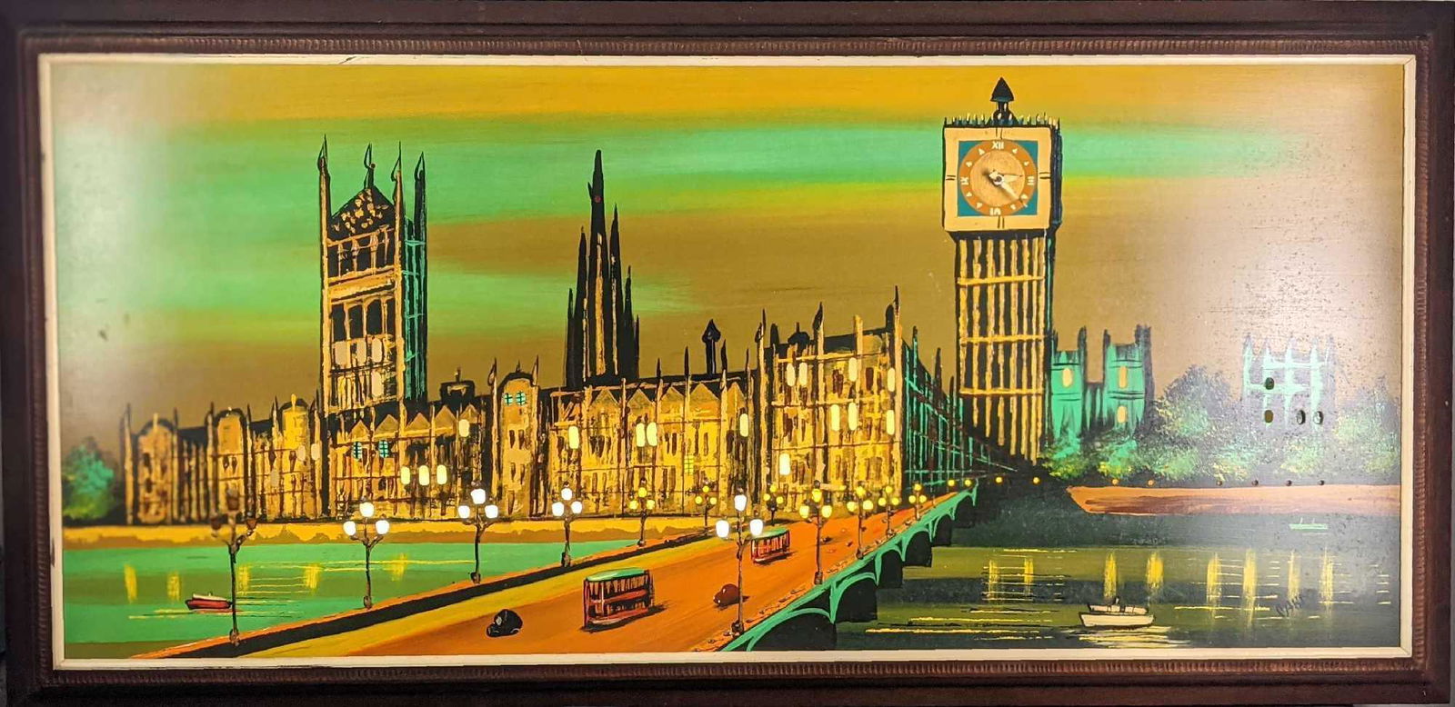Vintage Original Painting Palace of Westminster Big Ben (1 of 10)
