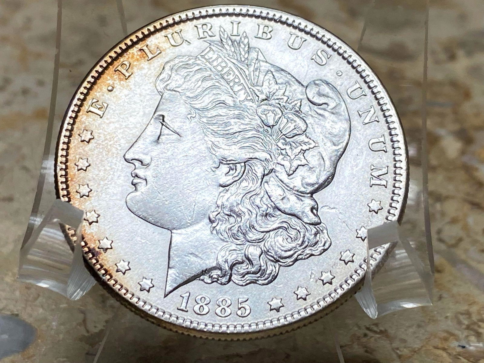 Antique 1885 P US Morgan Silver Dollar (1 of 2)