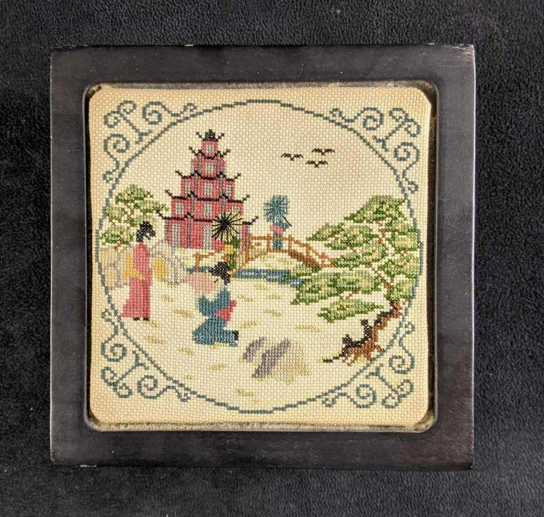 Cross Stitch Wooden Trinket Box (1 of 6)