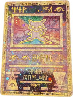 Ancient Mew Holo Pokemon Card Movie Promo: Ancient Mew is a Psychic-type Basic Pokemon card. It was released as a promotional card in the year 2000 and it could only be obtained by attending the Pokemon Movie that was released the same year. T