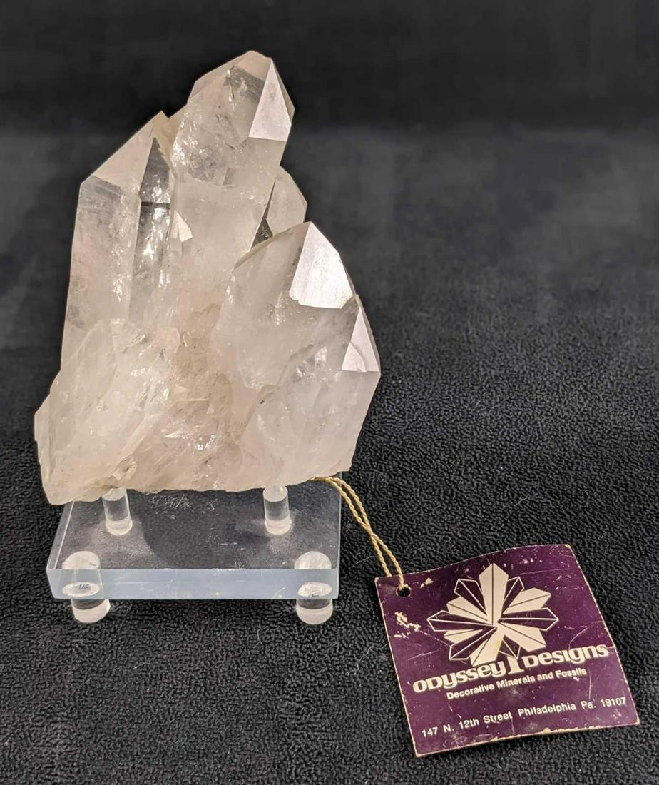 Rock Crystal Cluster Complete With Stand (1 of 8)