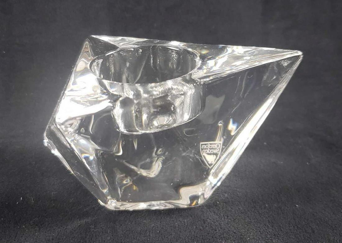 Orrefors Sweden Crystal Candlestick Holder (1 of 4)