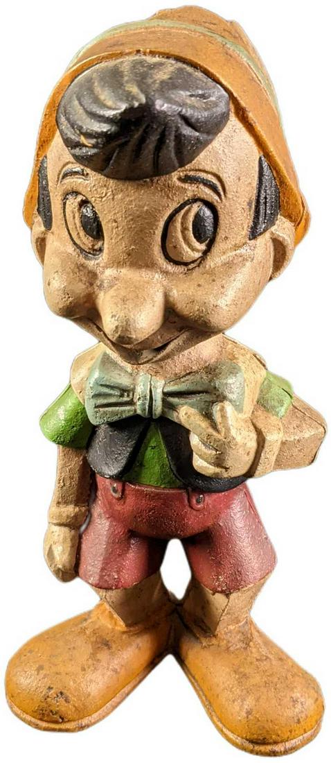 Vintage Disney Cast Iron Pinocchio Character Bank (1 of 6)