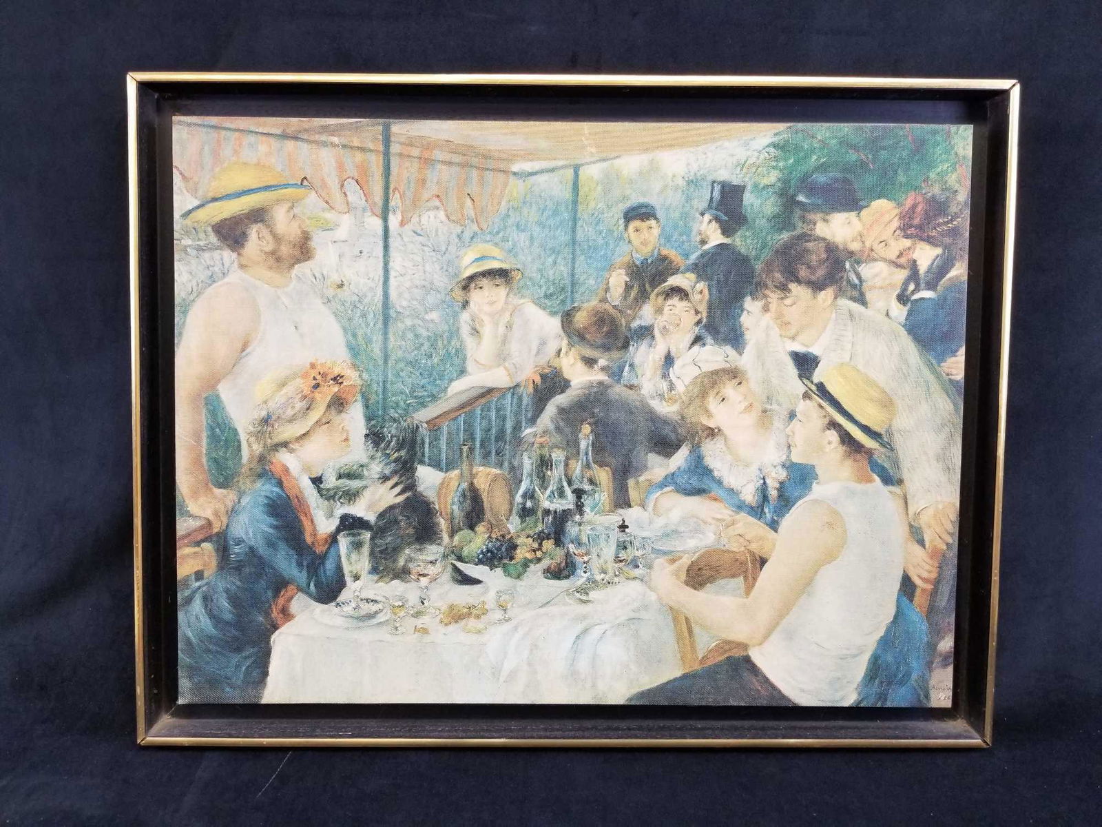 The Luncheon of the Boating Parting Framed Canvas Print (1 of 9)
