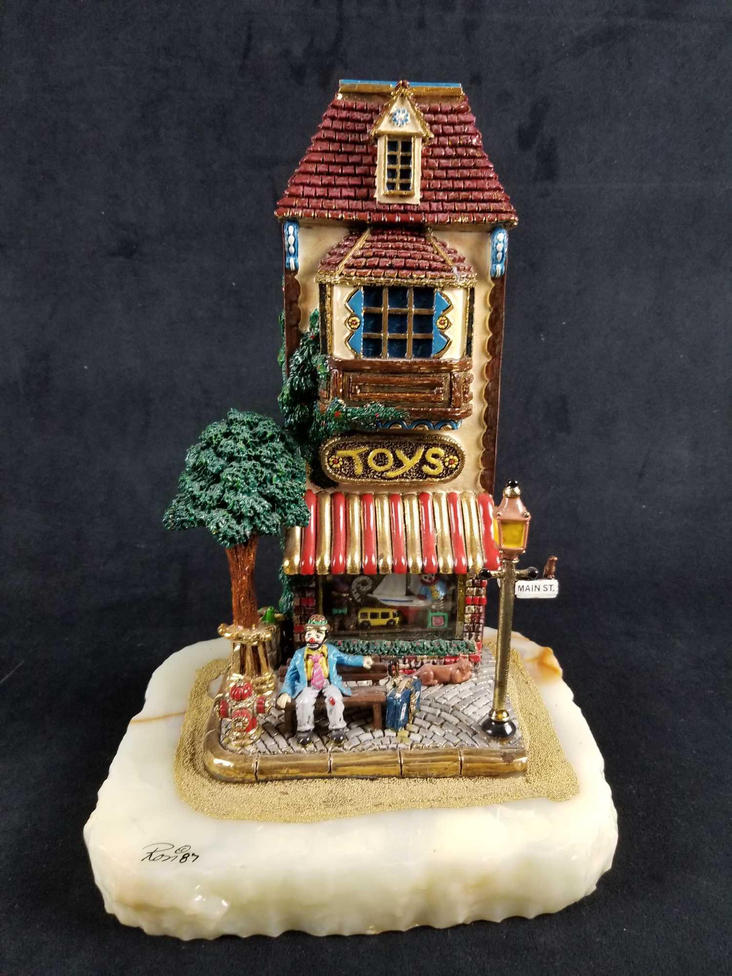 First In Maine Clown Toy Store by Ron Lee LE Sculpture (1 of 10)