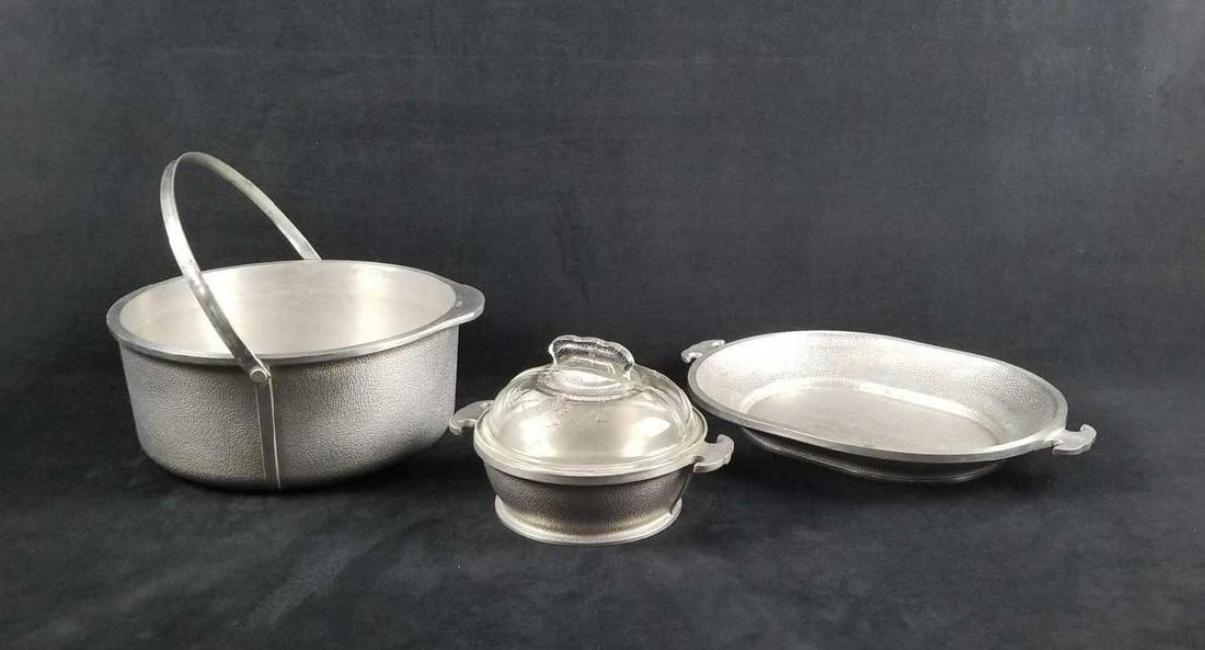 Guardian Service Hammered Aluminum Serving Platter Pots (1 of 11)