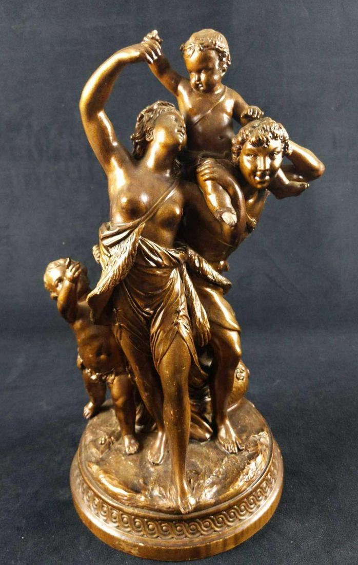 Claude Michel Clodion Ceramic Bacchic Figural Group (1 of 9)