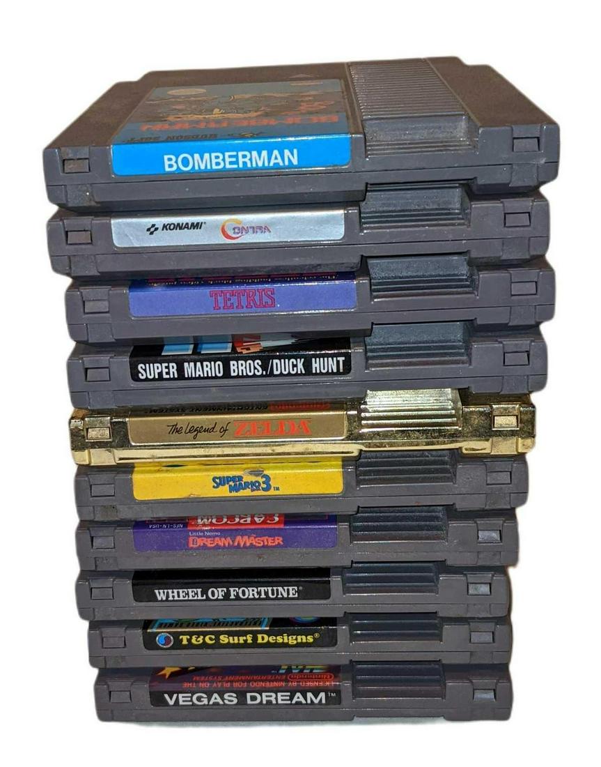 10 Nintendo NES Classic Game Cartridges Zelda Mario (1 of 9)