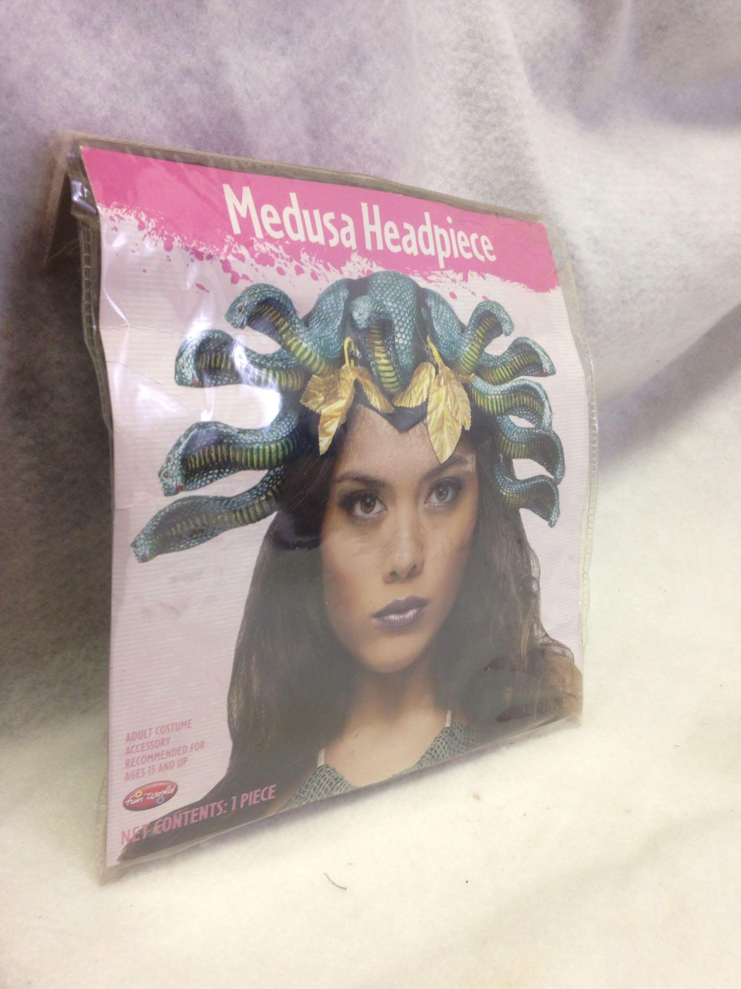NOS - Halloween Costume Accessory - Medusa Headpiece (1 of 3)