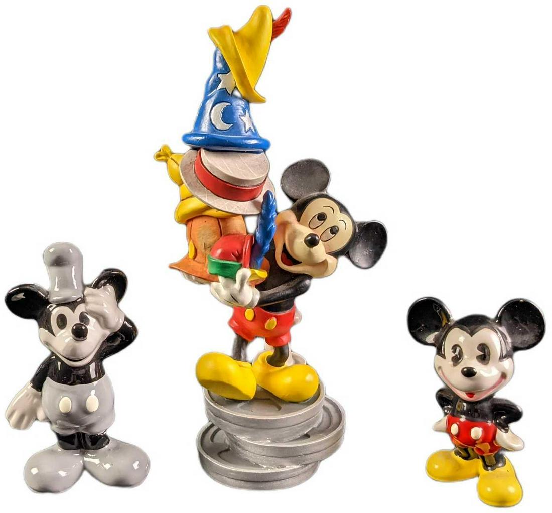 3 Disney Mickey Mouse Figurines Different Ages (1 of 9)